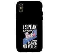 Je Parle au nom de Ceux Qui n'ont Pas de Voix Animal Rescue Shelter Coque pour iPhone X/XS