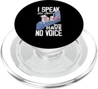 Je Parle au nom de Ceux Qui n'ont Pas de Voix Animal Rescue Shelter PopSockets PopGrip pour MagSafe