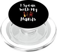 Je Parle avec Mes Mains ASL Deaf Pride Design inclusif PopSockets PopGrip pour MagSafe