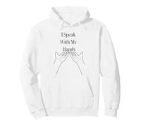 Je Parle avec Mes Mains ASL Deaf Pride Design inclusif Sweat à Capuche