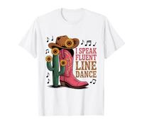 Je Parle couramment Danse en Ligne Country Line Dance T-Shirt