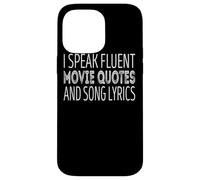 Je Parle couramment des Citations de Films et des Paroles de chansons Coque pour iPhone 14 Pro Max