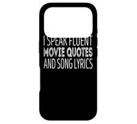 Je Parle couramment des Citations de Films et des Paroles de chansons Coque pour iPhone 17 Pro