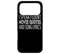 Je Parle couramment des Citations de Films et des Paroles de chansons Coque pour iPhone 17 Pro Max