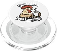 Je Parle couramment Le langage des volailles - Funny Chicken PopSockets PopGrip pour MagSafe