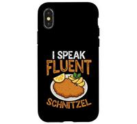 Je Parle couramment Schnitzel, Plat Allemand Amusant, Amateur d'Allemagne Coque pour iPhone X/XS