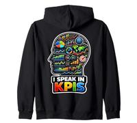 Je Parle dans KPIs | Funny Data Analyst Manager Sweat à Capuche