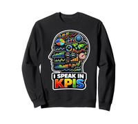 Je Parle dans KPIs | Funny Data Analyst Manager Sweatshirt