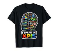 Je Parle dans KPIs | Funny Data Analyst Manager T-Shirt