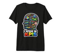 Je Parle dans KPIs | Funny Data Analyst Manager T-Shirt Haut de Gamme