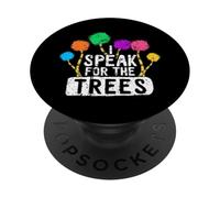 Je Parle pour Les Arbres, Journée de la Terre, Save Earth Awareness Hippie PopSockets PopGrip Adhésif