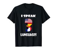 Je parle trois langues - 3 anglais, espagnol, français T-Shirt