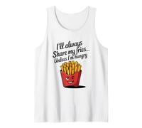 Je partagerai toujours mes frites sauf si j'ai faim (sarcastique) Débardeur