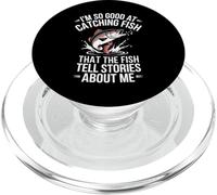 Je pêche tellement bien le poisson qu'ils racontent des histoires à mon sujet PopSockets PopGrip pour MagSafe