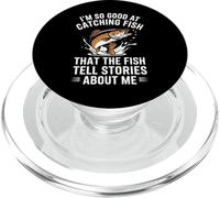 Je pêche tellement bien le poisson qu'ils racontent des histoires à mon sujet PopSockets PopGrip pour MagSafe