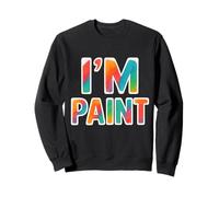 Je peins, J'aime Peindre au Doigt des Couples drôles Sweatshirt