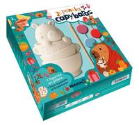 Je peins les capybaras - 1 figurine en plâtre, 1 frise à peindre et 8 peintures - Collectif - Hemma - Coffret - Document jeunesse