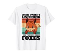 Je pensais à Fox Red Fox Canidae Caninae Fox T-Shirt Graphique avec Valeur