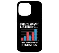Je pensais à Statistics Funny Data Analyst Coque pour iPhone 14 Pro Max