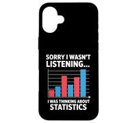 Je pensais à Statistics Funny Data Analyst Coque pour iPhone 16 Plus
