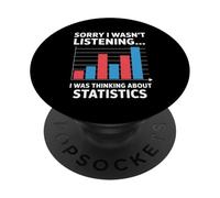Je pensais à Statistics Funny Data Analyst PopSockets PopGrip Adhésif