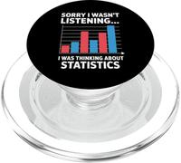 Je pensais à Statistics Funny Data Analyst PopSockets PopGrip pour MagSafe