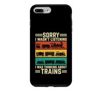 Je pensais aux Trains - Train Lover Railroad Railfan Coque pour iPhone 7 Plus/8 Plus