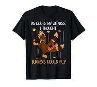 Je pensais Que Les dindes pouvaient Voler Un drôle de Jour de Thanksgiving T-Shirt