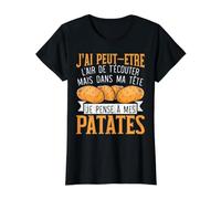 Je Pense À Mes Patates Jardinier Jardine Cadeau Jardinage T-Shirt Graphique avec Valeur