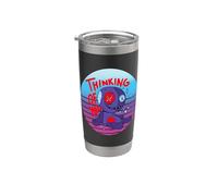 Je pense à toi poupée vaudou effrayant karma Halloween Gobelet isotherme en acier inoxydable double paroi