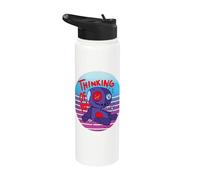 Je pense à toi poupée vaudou effrayant karma Halloween Stainless Steel Insulated Water Bottle