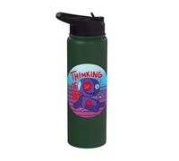 Je pense à toi poupée vaudou effrayant karma Halloween Stainless Steel Insulated Water Bottle