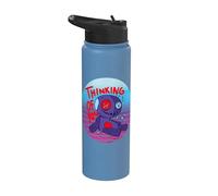 Je pense à toi poupée vaudou effrayant karma Halloween Stainless Steel Insulated Water Bottle