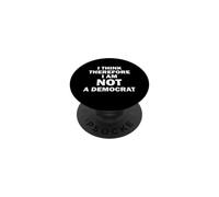 Je Pense Donc Que Je ne suis Pas démocrate PopSockets PopGrip Adhésif