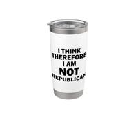 Je pense donc que je ne suis pas républicain Gobelet isotherme en acier inoxydable double paroi