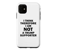 Je Pense Donc Que Je ne suis Pas Un Partisan de Trump Coque pour iPhone 11