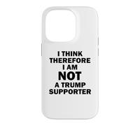 Je Pense Donc Que Je ne suis Pas Un Partisan de Trump Coque pour iPhone 14 Pro