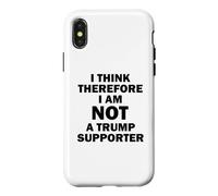 Je Pense Donc Que Je ne suis Pas Un Partisan de Trump Coque pour iPhone X/XS