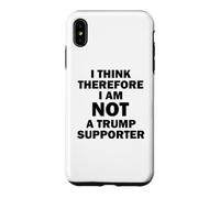 Je Pense Donc Que Je ne suis Pas Un Partisan de Trump Coque pour iPhone XS Max