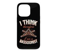 Je Pense Donc Que Je suis bassoniste Coque pour iPhone 13 Pro