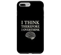 Je pense donc trop réfléchir à Funny Brain Philosophy Coque pour iPhone 7 Plus/8 Plus