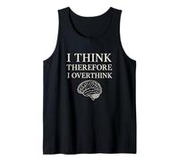 Je pense donc trop réfléchir à Funny Brain Philosophy Débardeur