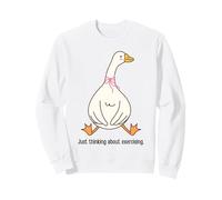 Je Pense Juste à Faire de l'exercice Funny Goose Runner Walker Gym Sweatshirt