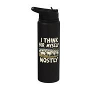 Je Pense Par Moi Même Le Plus Souvent Esprit Libre Stainless Steel Insulated Water Bottle