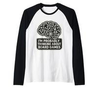 Je Pense Probablement à Boardgames Tabletop Games Lover Manche Raglan