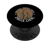 Je Pense Probablement à l'histoire Chinoise Amusante de Zhuge Liang PopSockets PopGrip Adhésif