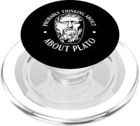 Je Pense Probablement à Platon drôle pour Homme et Femme. PopSockets PopGrip pour MagSafe