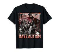Je pense que je pourrais être autiste Funny Hard Skeleton Meme Bootleg T-Shirt