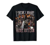 Je pense que je pourrais être autiste Funny Hard Skeleton Meme Bootleg T-Shirt
