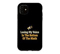Je perds ma Voix dans Le Cul du neuvième Fan de Baseball Coque pour iPhone 11